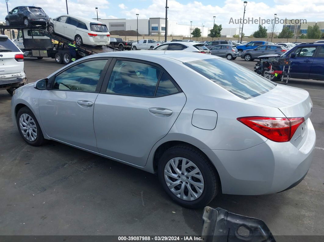 2019 Toyota Corolla Le Серебряный vin: 5YFBURHEXKP901130