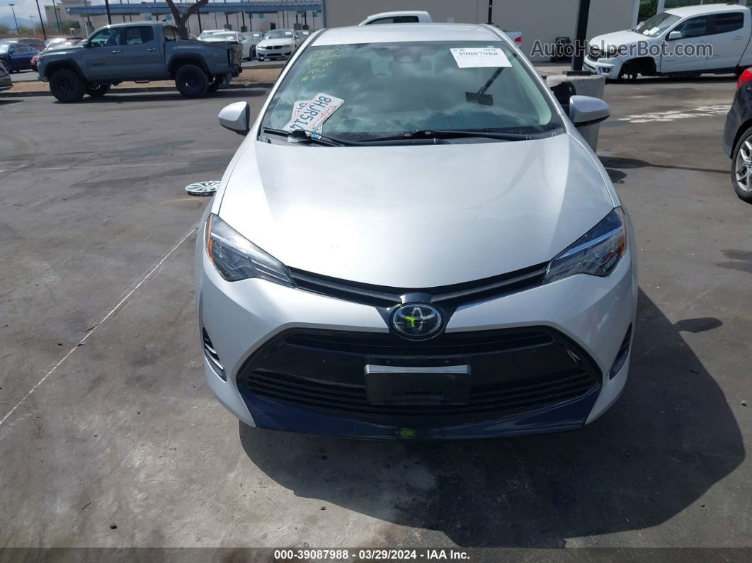 2019 Toyota Corolla Le Silver vin: 5YFBURHEXKP901130