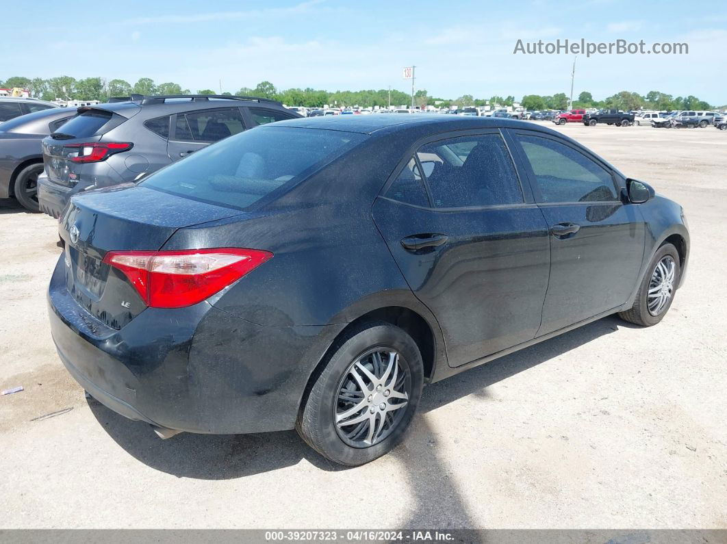 2019 Toyota Corolla Le Black vin: 5YFBURHEXKP903265