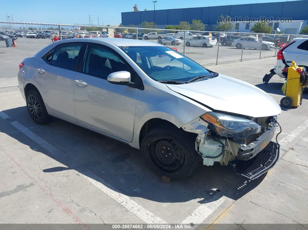 2019 Toyota Corolla Xle Silver vin: 5YFBURHEXKP904657