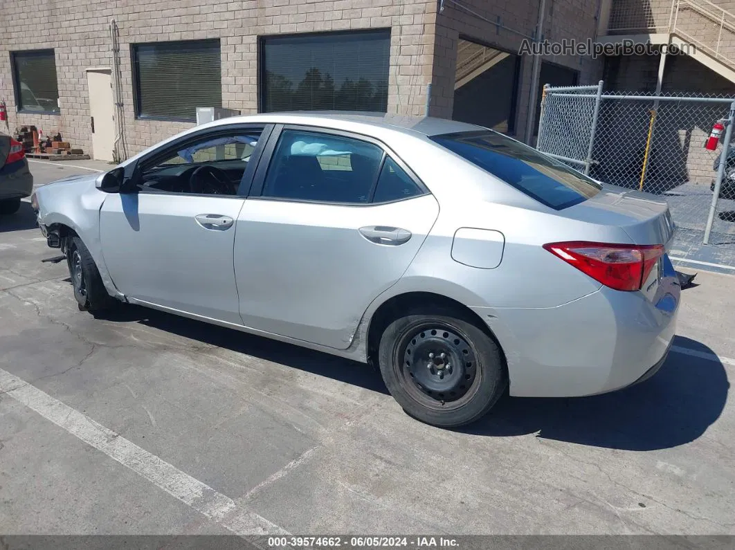 2019 Toyota Corolla Xle Silver vin: 5YFBURHEXKP904657