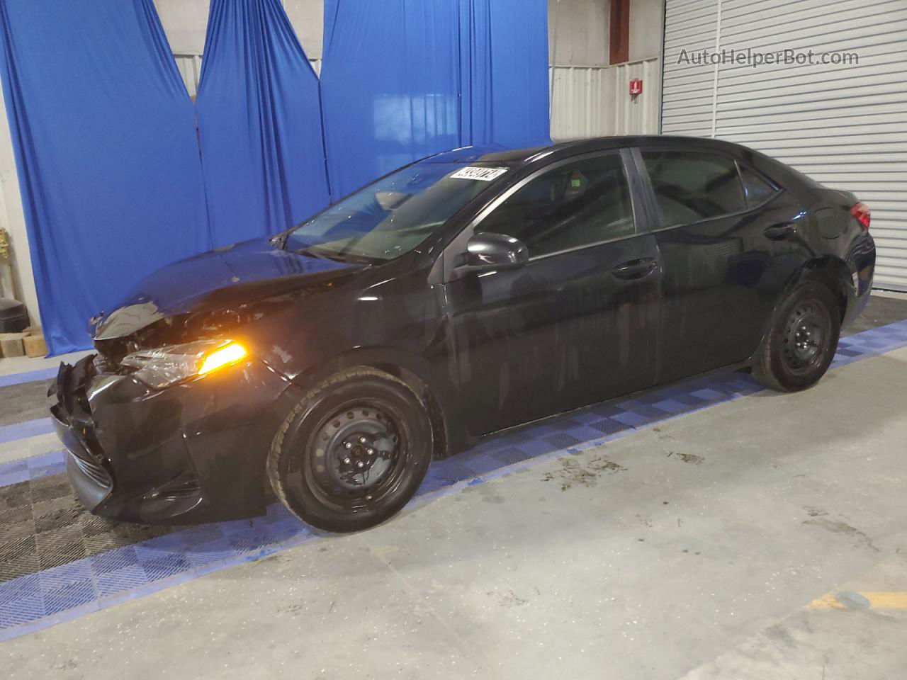 2019 Toyota Corolla L Black vin: 5YFBURHEXKP904934