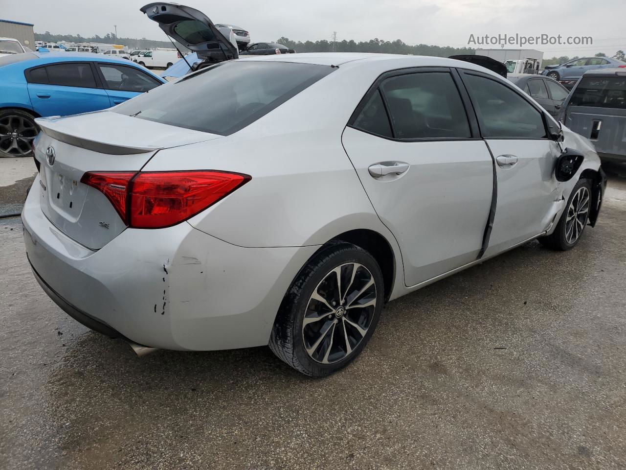 2019 Toyota Corolla L Silver vin: 5YFBURHEXKP906828