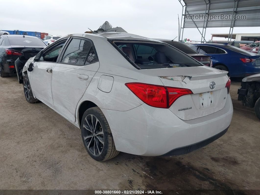 2019 Toyota Corolla Se White vin: 5YFBURHEXKP910247