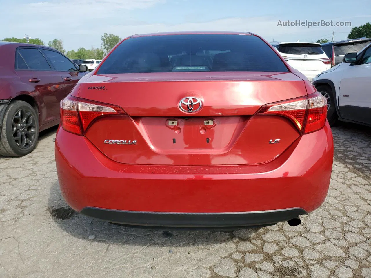 2019 Toyota Corolla L Red vin: 5YFBURHEXKP910796