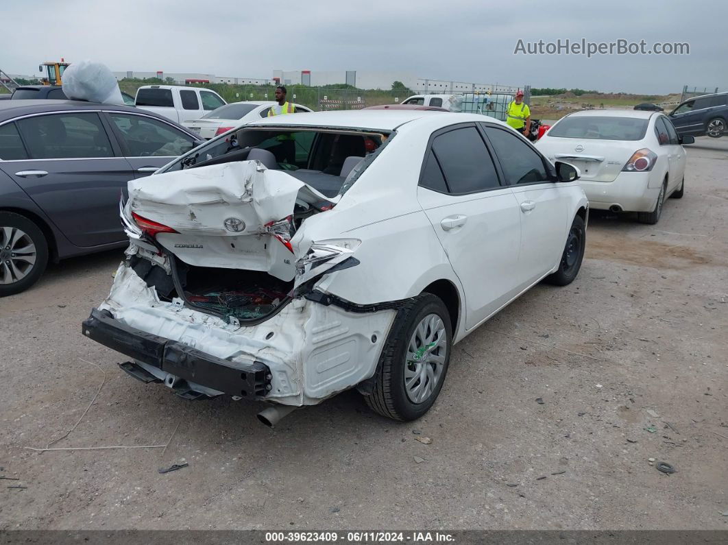 2019 Toyota Corolla Le White vin: 5YFBURHEXKP913925