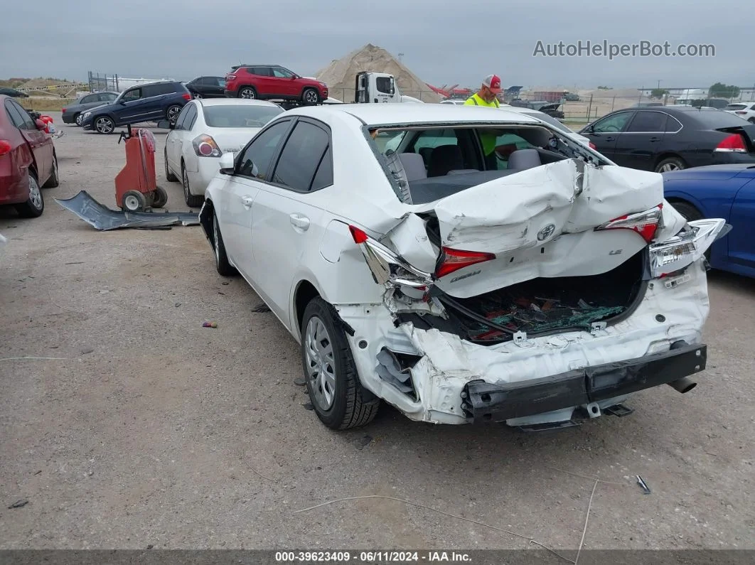 2019 Toyota Corolla Le White vin: 5YFBURHEXKP913925