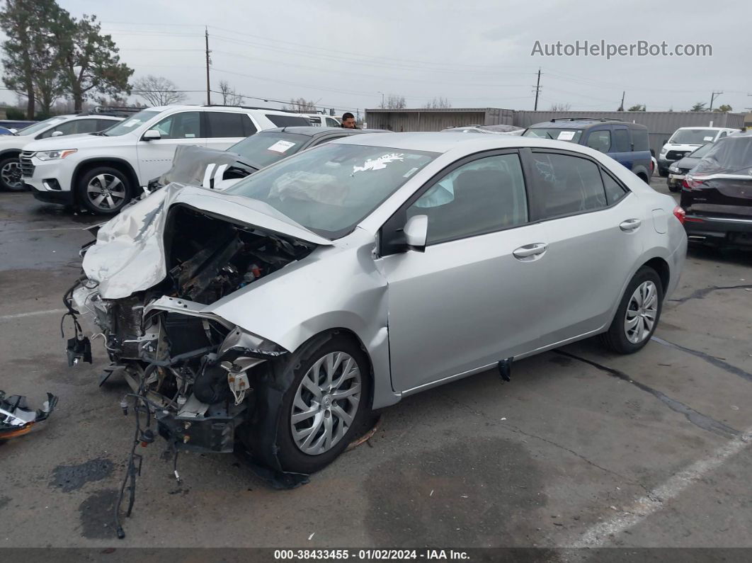 2019 Toyota Corolla Le Серебряный vin: 5YFBURHEXKP919966