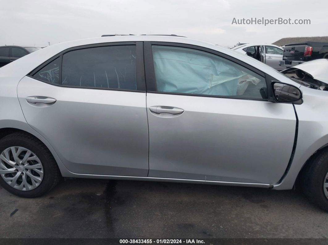 2019 Toyota Corolla Le Серебряный vin: 5YFBURHEXKP919966