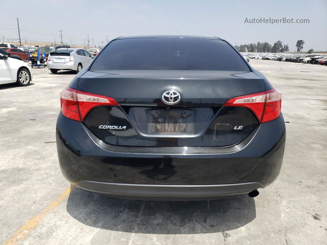 2019 Toyota Corolla L Black vin: 5YFBURHEXKP924438