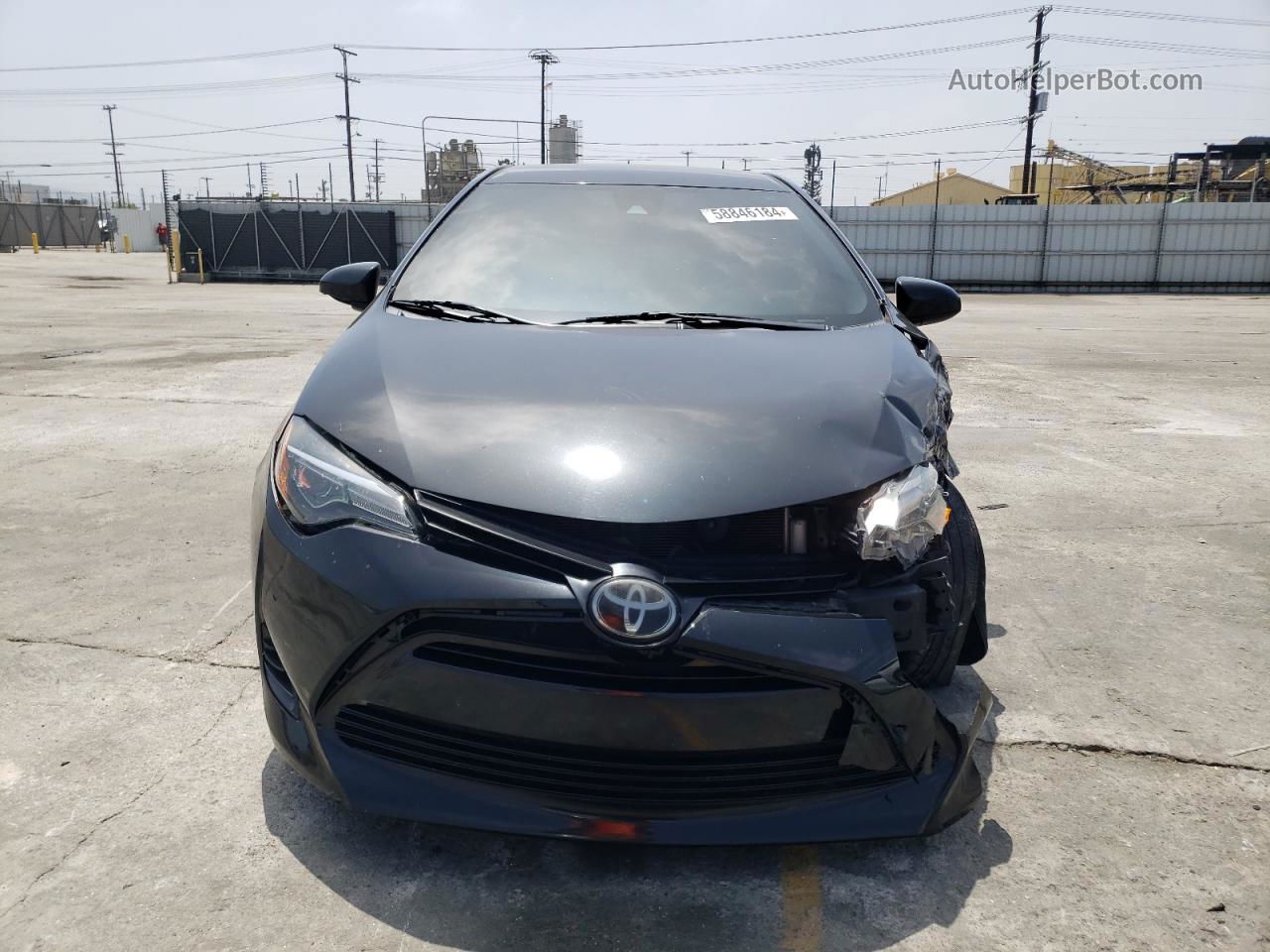 2019 Toyota Corolla L Черный vin: 5YFBURHEXKP924438