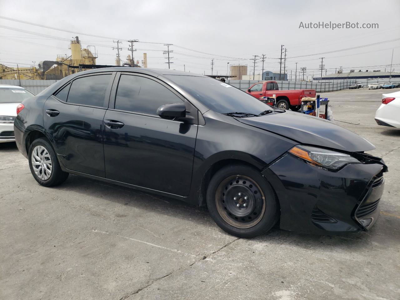 2019 Toyota Corolla L Black vin: 5YFBURHEXKP924438