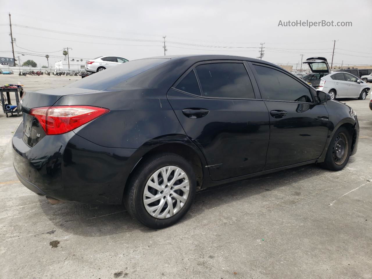 2019 Toyota Corolla L Black vin: 5YFBURHEXKP924438