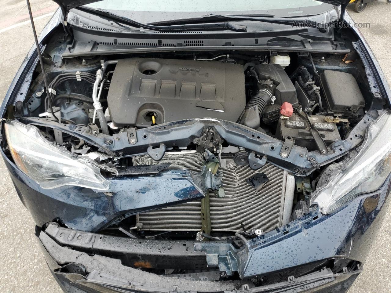 2019 Toyota Corolla L Синий vin: 5YFBURHEXKP932376