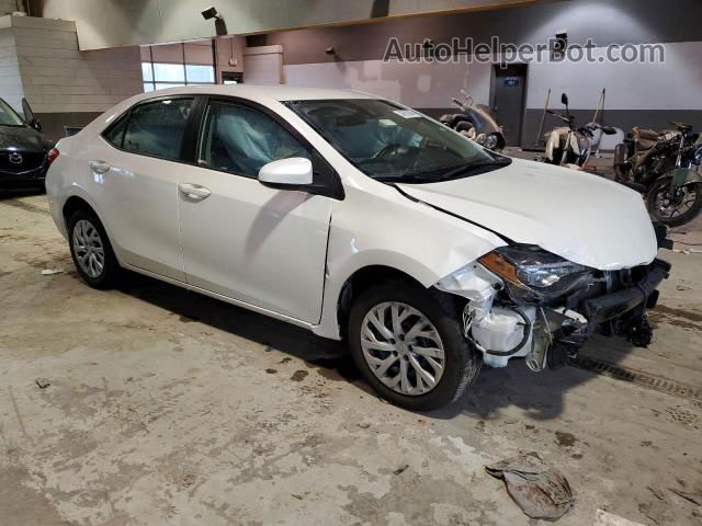 2019 Toyota Corolla L White vin: 5YFBURHEXKP935293