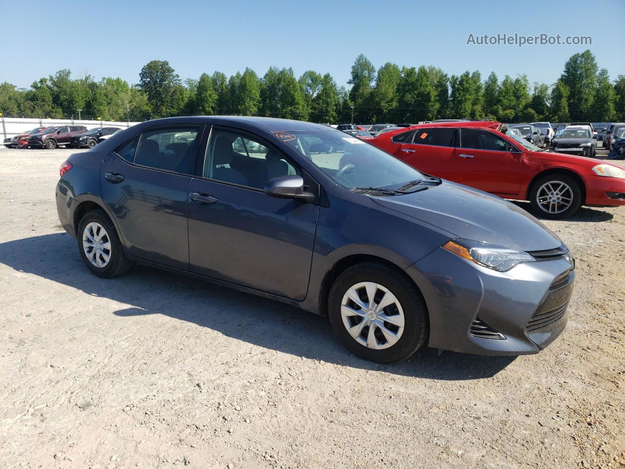 2019 Toyota Corolla L Blue vin: 5YFBURHEXKP936508