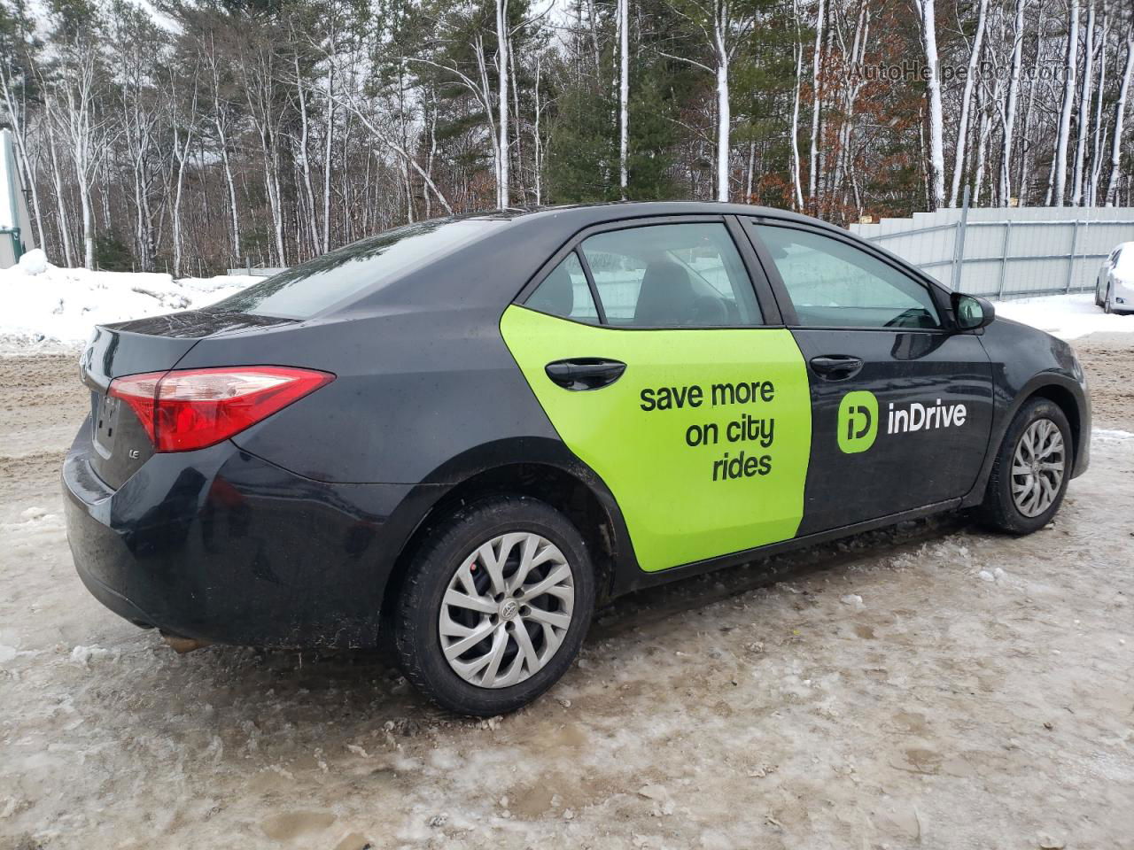 2019 Toyota Corolla L Black vin: 5YFBURHEXKP937576