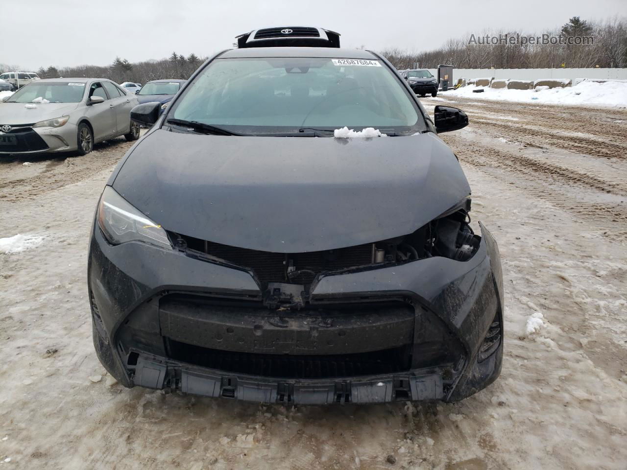 2019 Toyota Corolla L Black vin: 5YFBURHEXKP937576