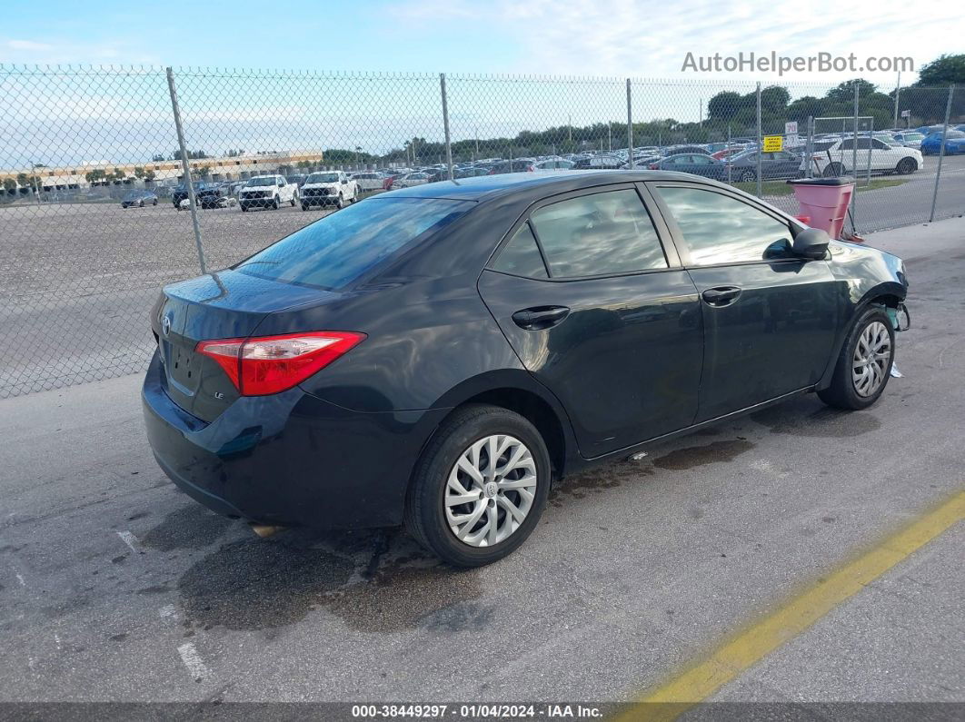 2019 Toyota Corolla Le Black vin: 5YFBURHEXKP939439