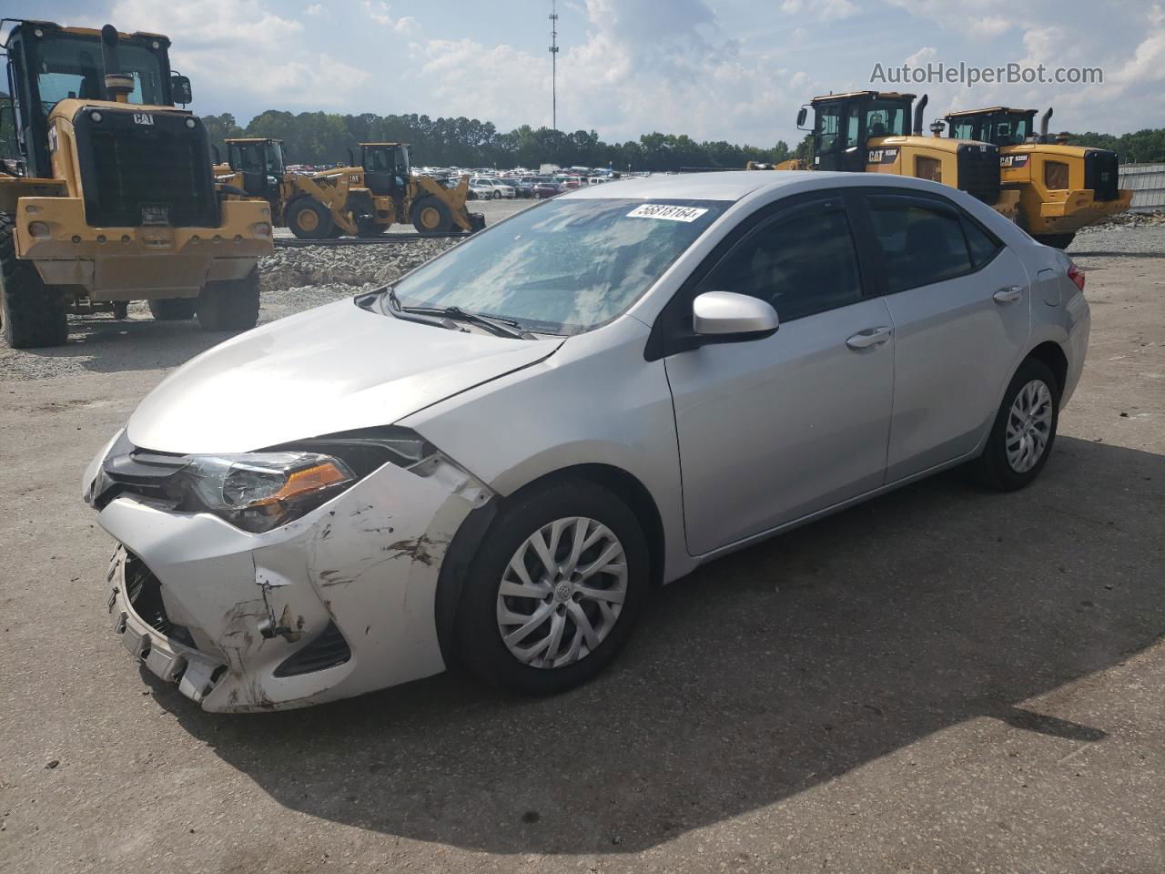 2019 Toyota Corolla L Silver vin: 5YFBURHEXKP943717