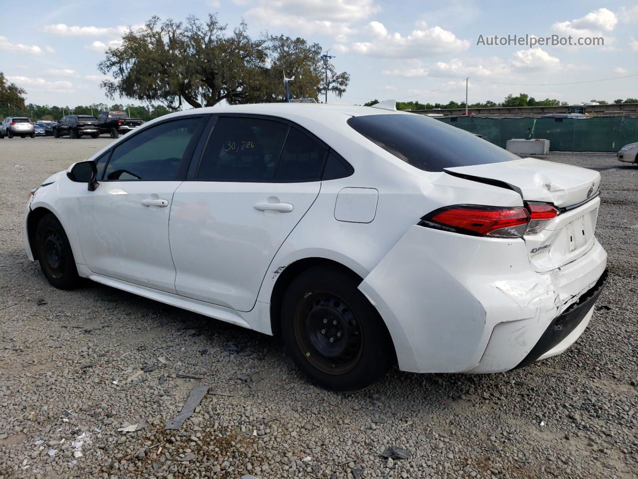 2021 Toyota Corolla L White vin: 5YFDPMAE2MP171021