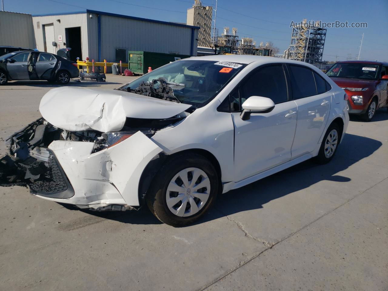 2021 Toyota Corolla L White vin: 5YFDPMAE9MP187569