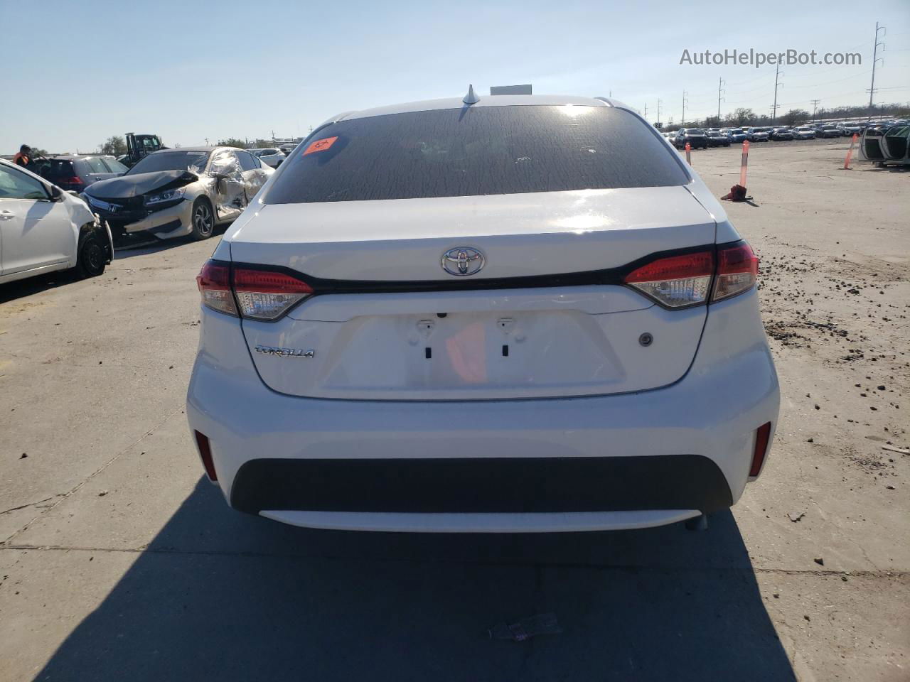 2021 Toyota Corolla L White vin: 5YFDPMAE9MP187569