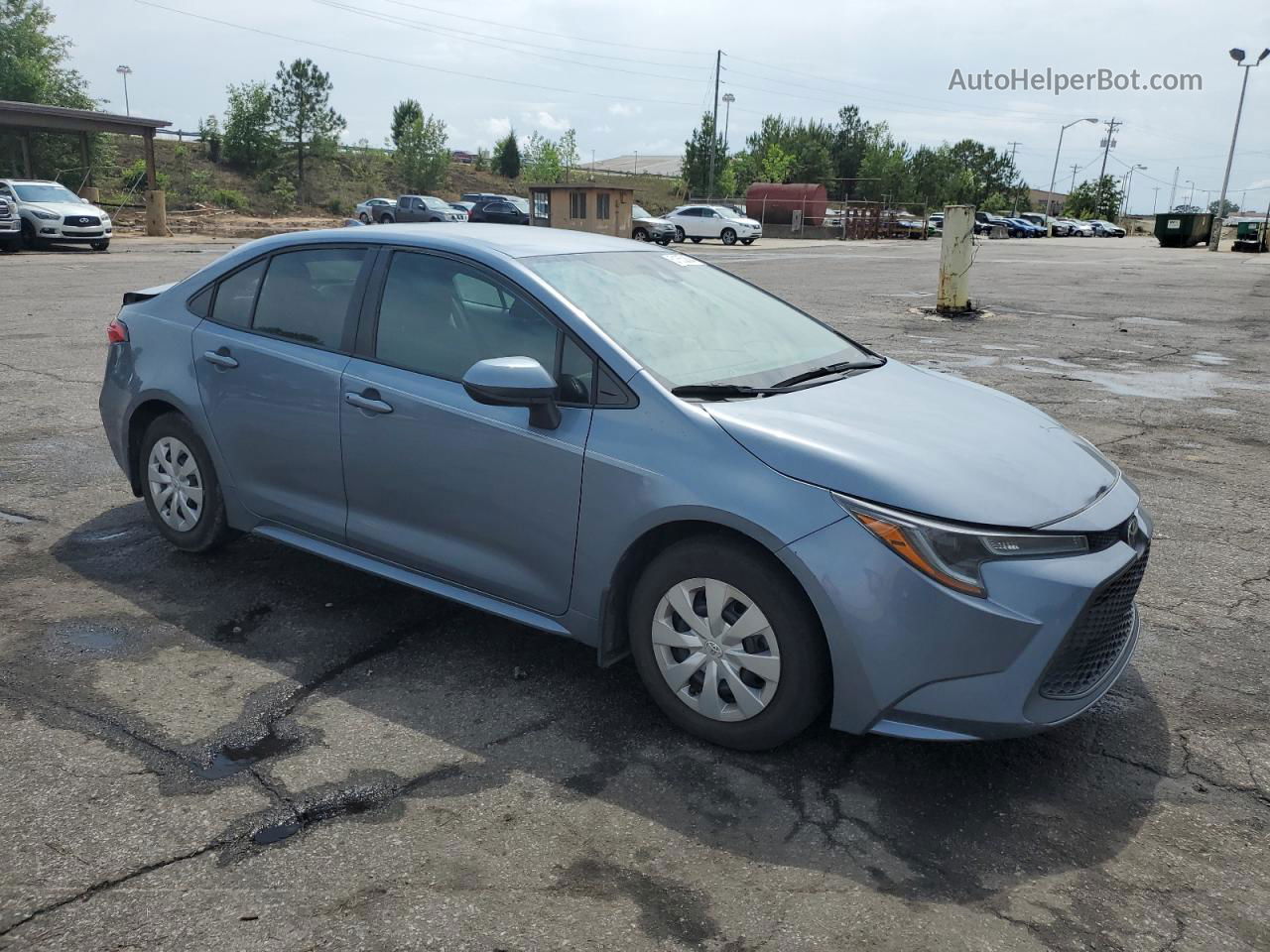 2020 Toyota Corolla L Blue vin: 5YFDPRAE2LP075868