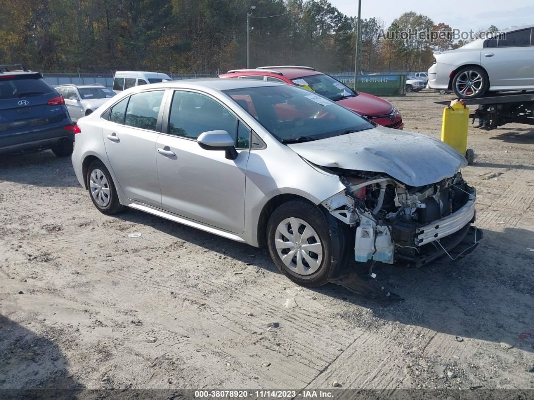 2020 Toyota Corolla L Silver vin: 5YFDPRAE6LP098568