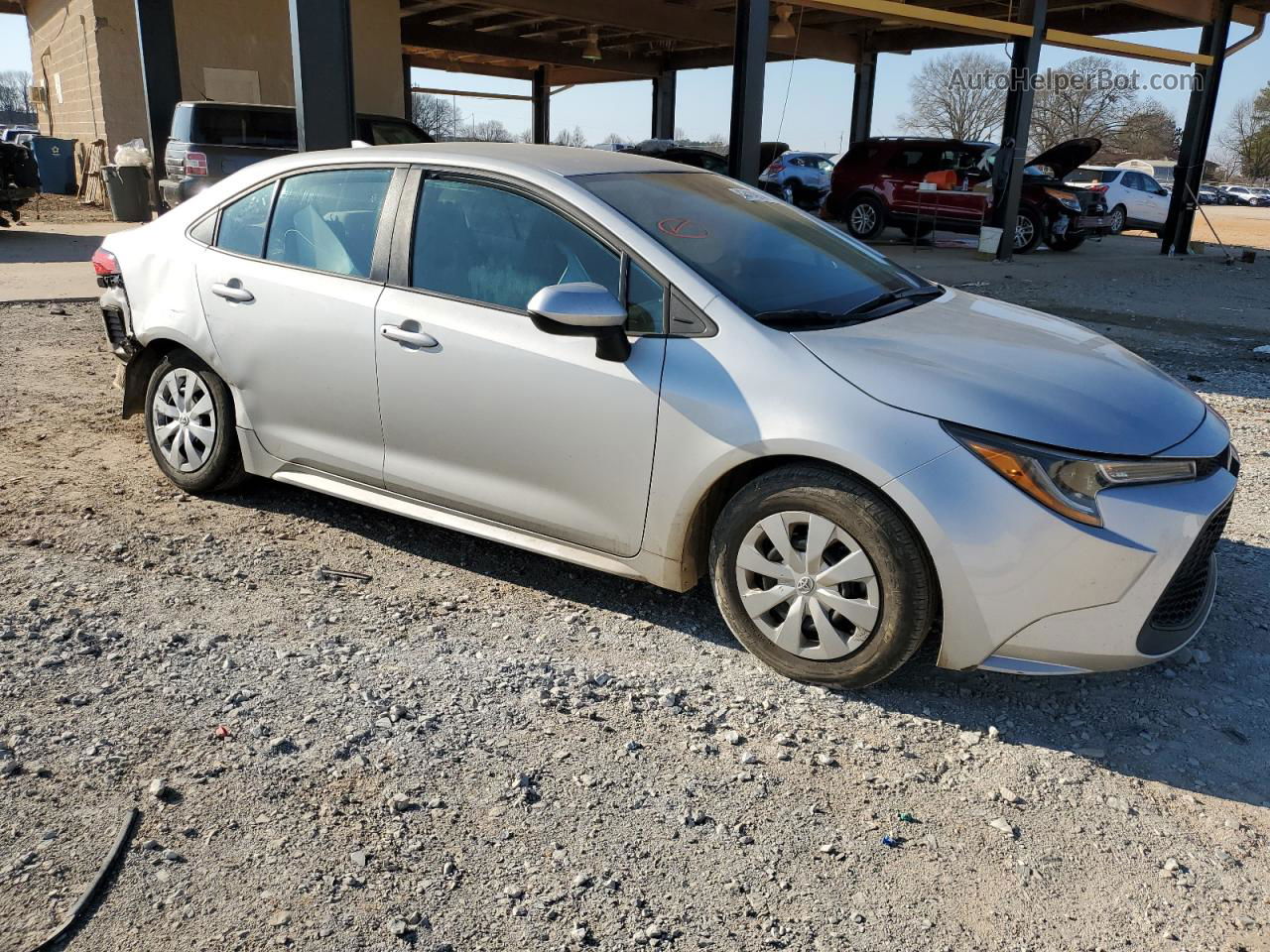 2020 Toyota Corolla L Silver vin: 5YFDPRAE7LP125096