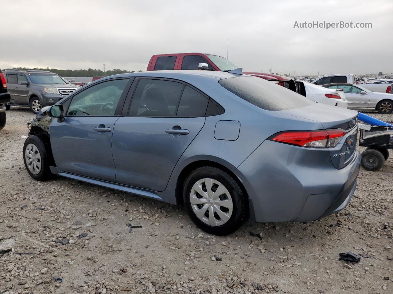 2020 Toyota Corolla L Синий vin: 5YFDPRAE8LP047458