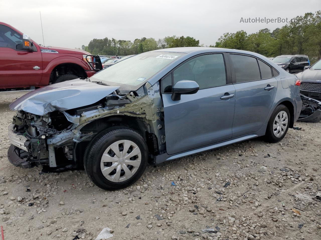 2020 Toyota Corolla L Синий vin: 5YFDPRAE8LP047458