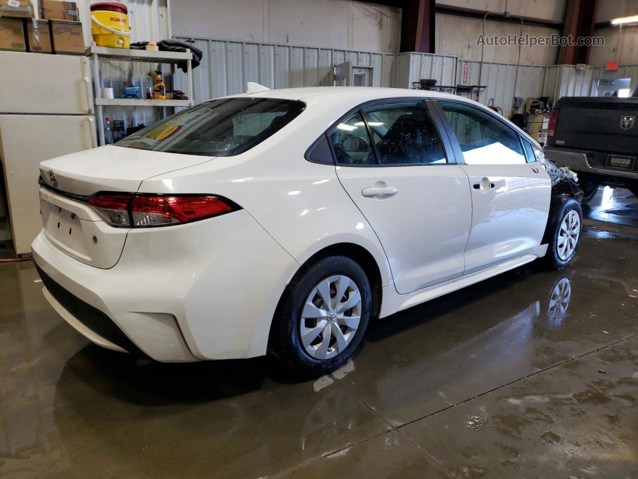 2020 Toyota Corolla L White vin: 5YFDPRAEXLP057313