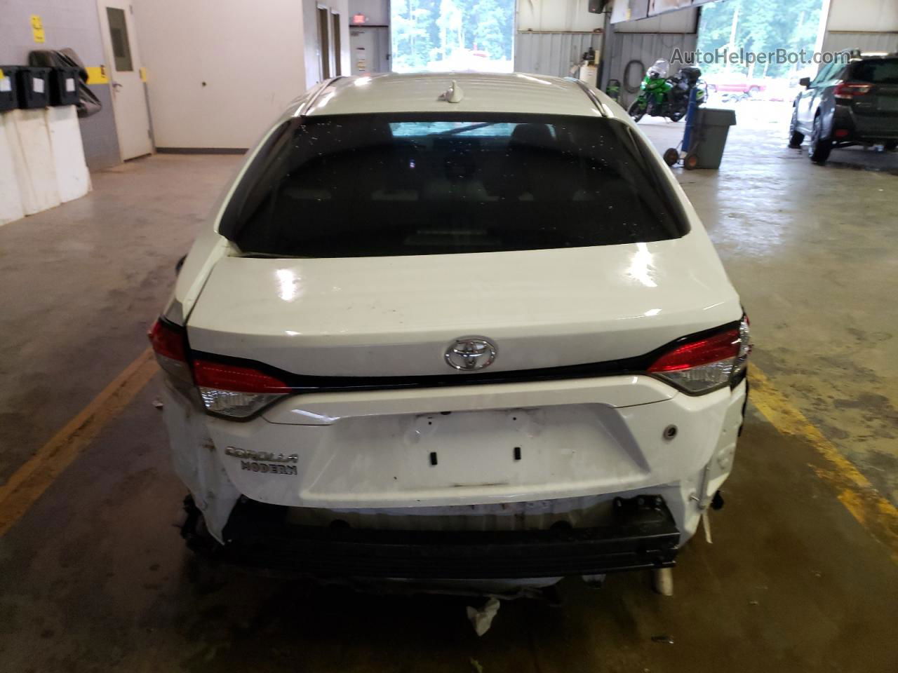 2020 Toyota Corolla L White vin: 5YFDPRAEXLP074791