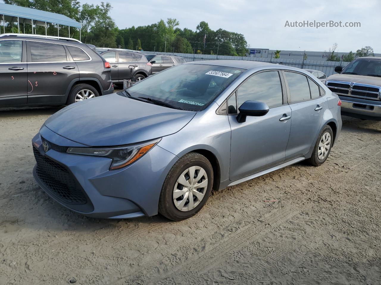 2020 Toyota Corolla L Blue vin: 5YFDPRAEXLP111063