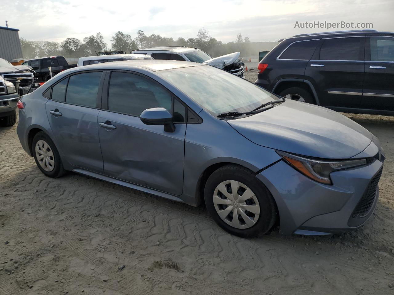 2020 Toyota Corolla L Blue vin: 5YFDPRAEXLP111063