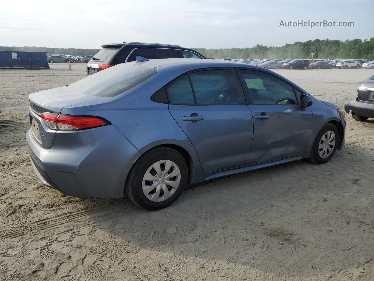 2020 Toyota Corolla L Blue vin: 5YFDPRAEXLP111063