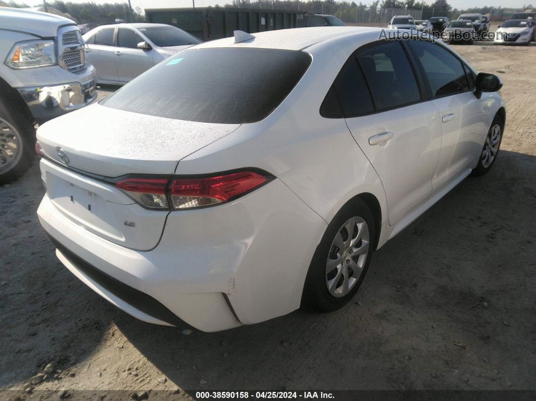 2021 Toyota Corolla Le White vin: 5YFEPMAE0MP150124