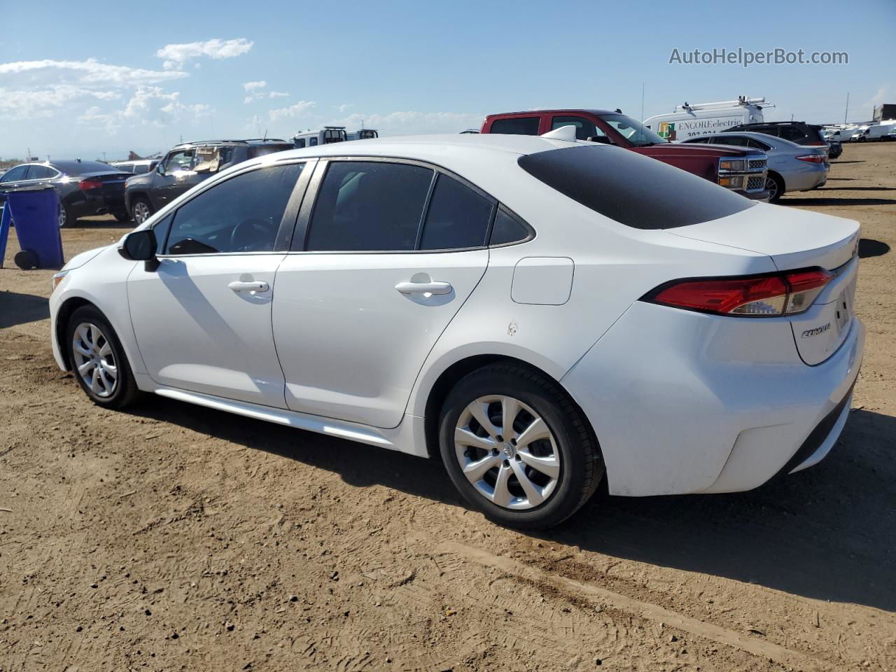 2021 Toyota Corolla Le White vin: 5YFEPMAE0MP150267