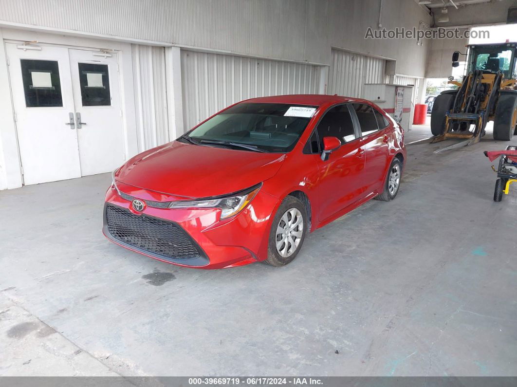 2021 Toyota Corolla Le Red vin: 5YFEPMAE0MP151869