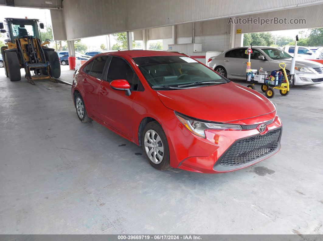 2021 Toyota Corolla Le Red vin: 5YFEPMAE0MP151869