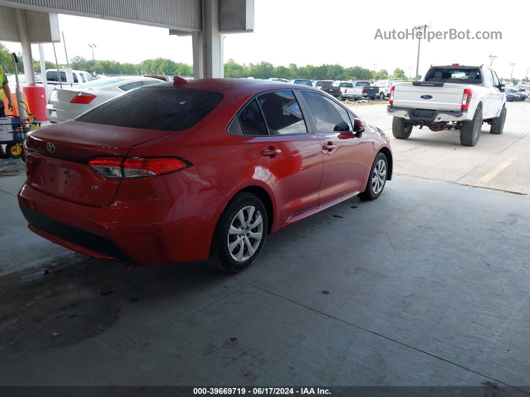 2021 Toyota Corolla Le Red vin: 5YFEPMAE0MP151869