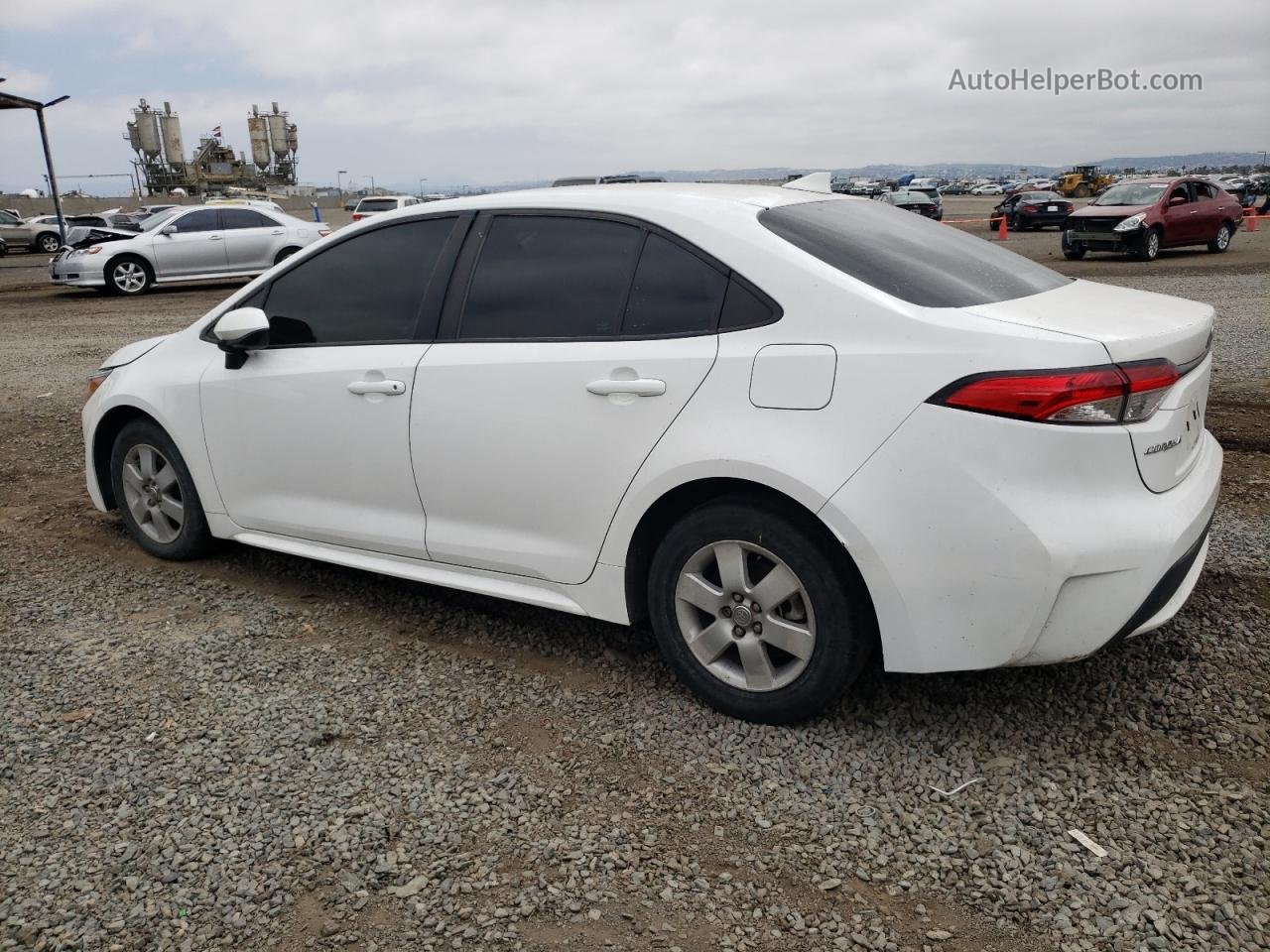 2021 Toyota Corolla Le White vin: 5YFEPMAE0MP157381