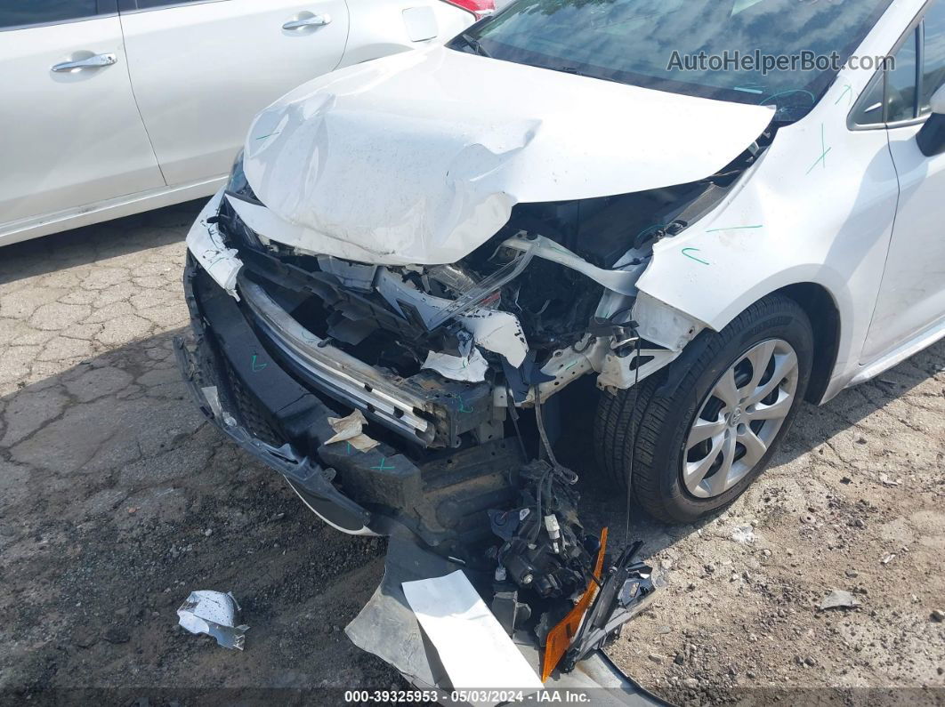 2021 Toyota Corolla Le White vin: 5YFEPMAE0MP169868