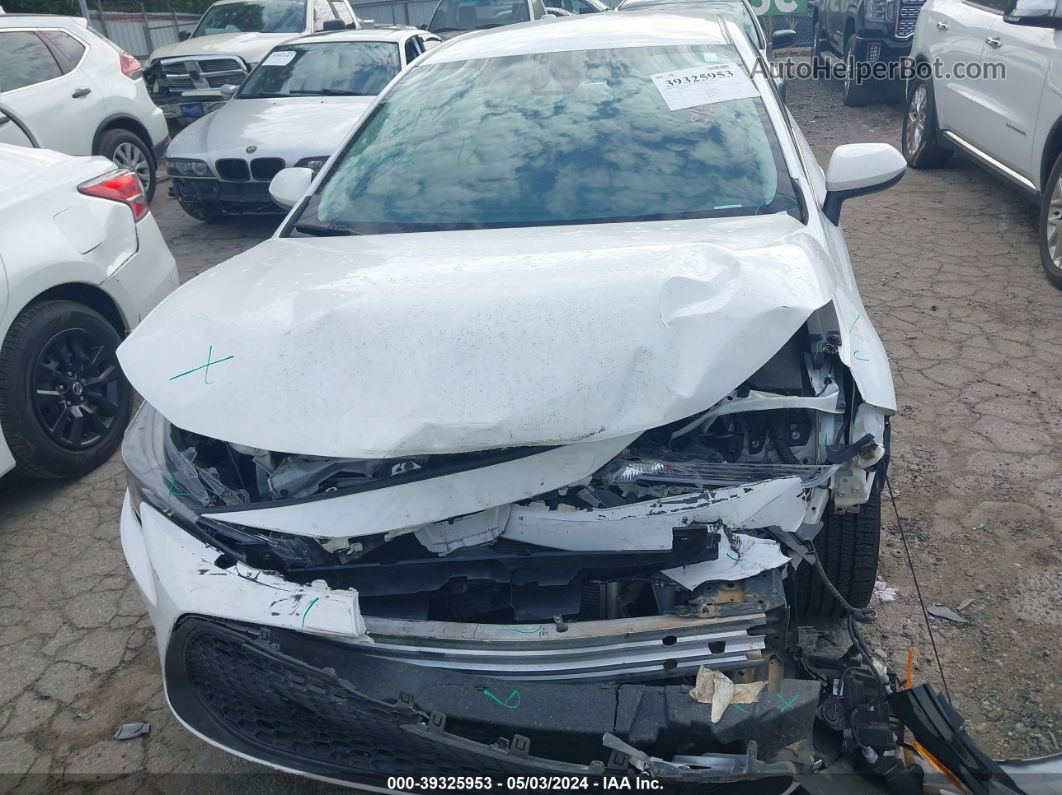 2021 Toyota Corolla Le White vin: 5YFEPMAE0MP169868