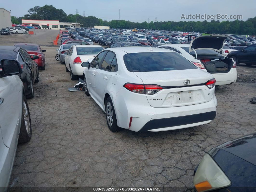 2021 Toyota Corolla Le White vin: 5YFEPMAE0MP169868