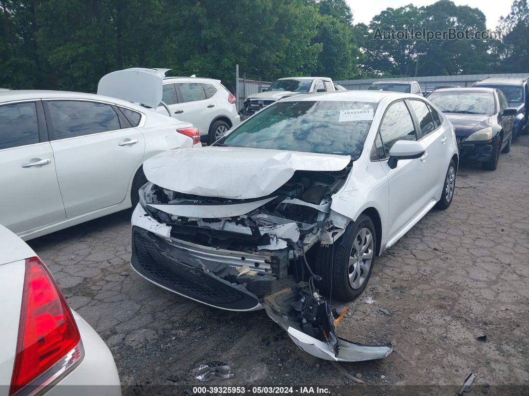 2021 Toyota Corolla Le White vin: 5YFEPMAE0MP169868