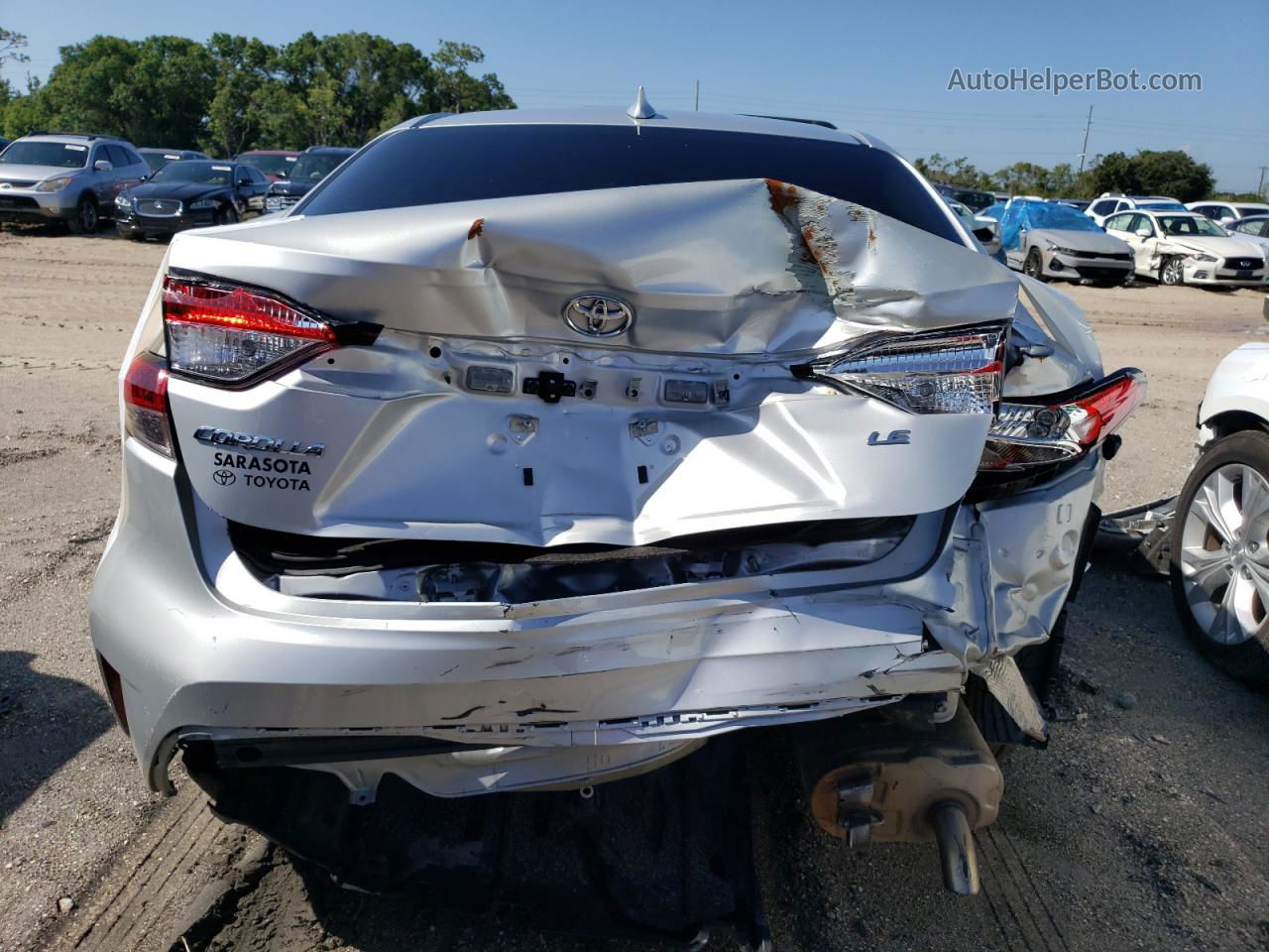 2021 Toyota Corolla Le Silver vin: 5YFEPMAE0MP170857