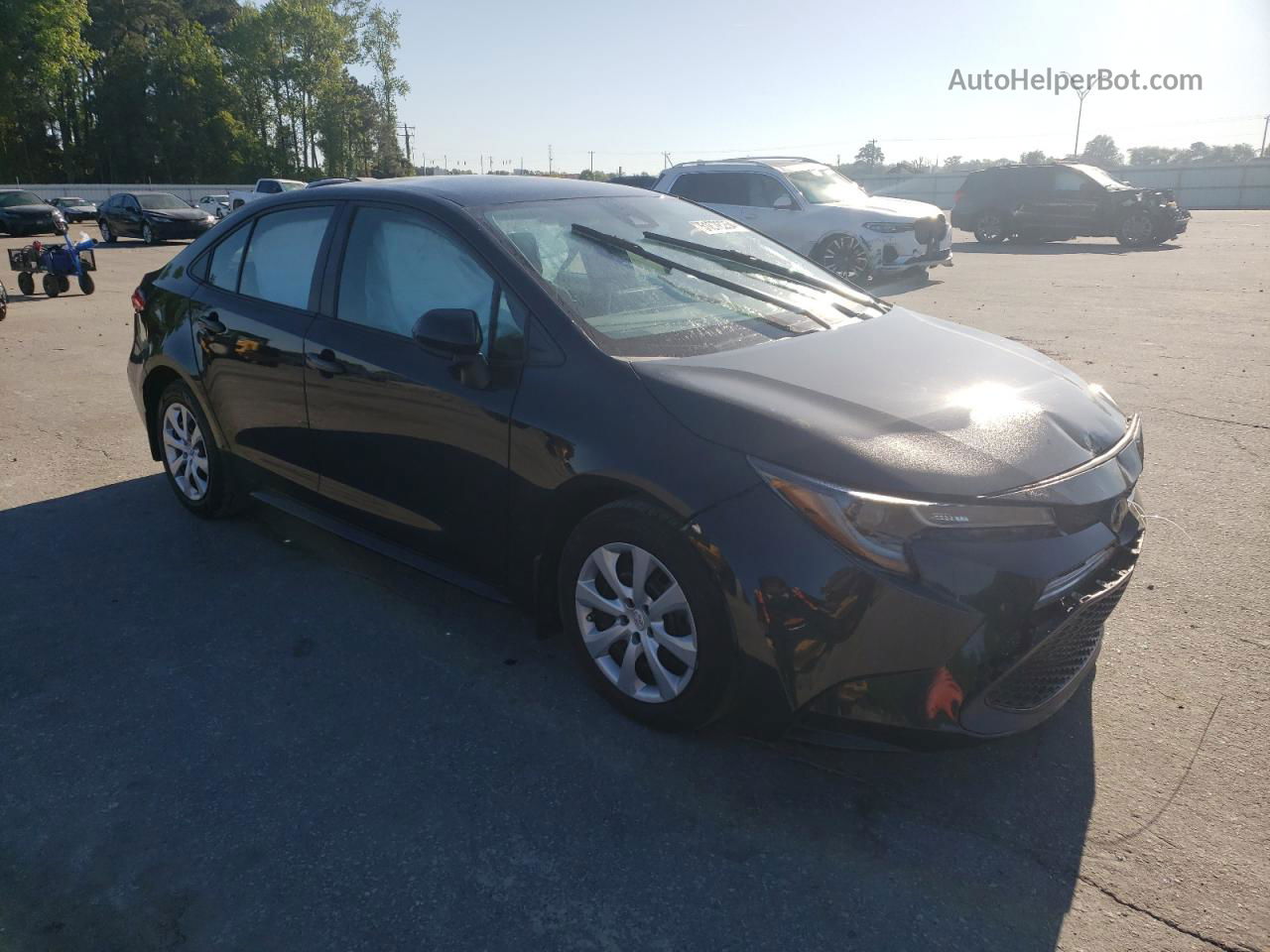 2021 Toyota Corolla Le Черный vin: 5YFEPMAE0MP173564