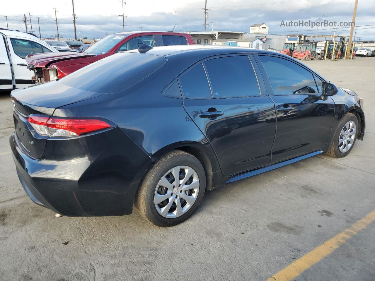 2021 Toyota Corolla Le Black vin: 5YFEPMAE0MP186900